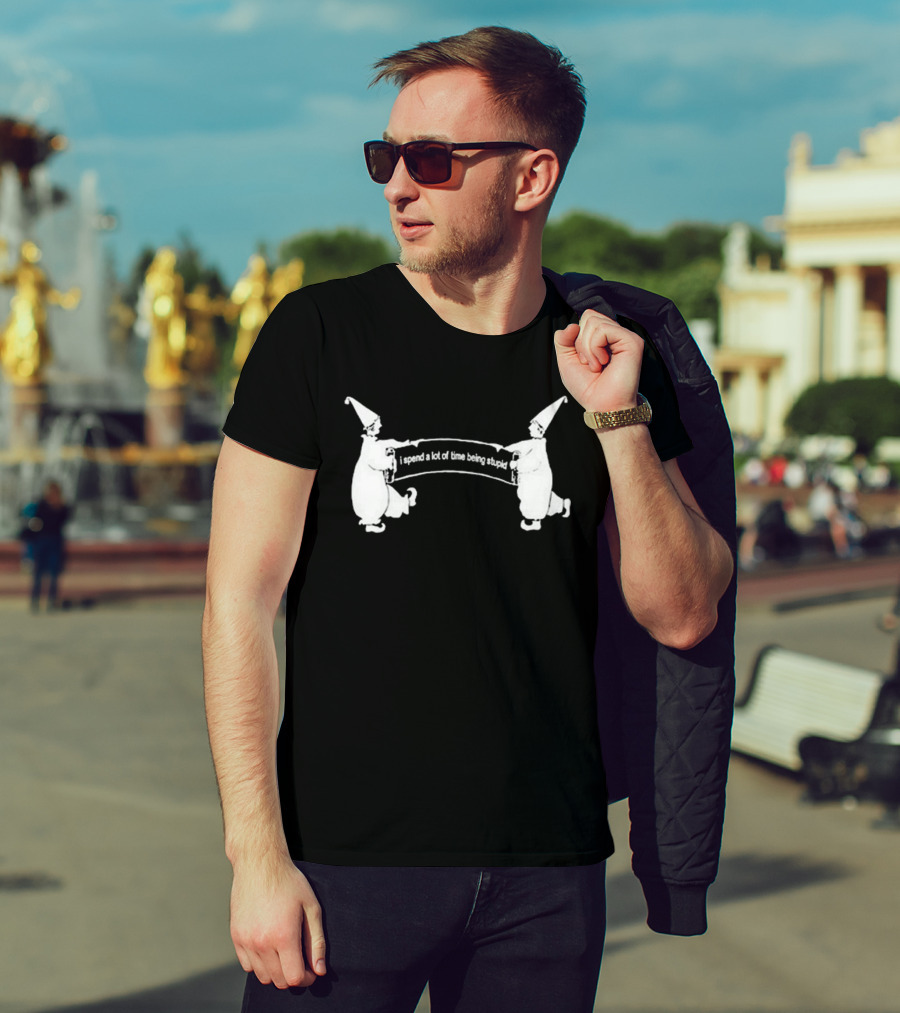 Dogecore I Spend A Lot Of Time Being Stupid Clown Aesthetic T-Shirt