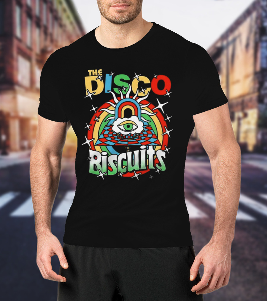 The Disco Biscuits Eye Pyramid Starburst NYE 2025 T-Shirt