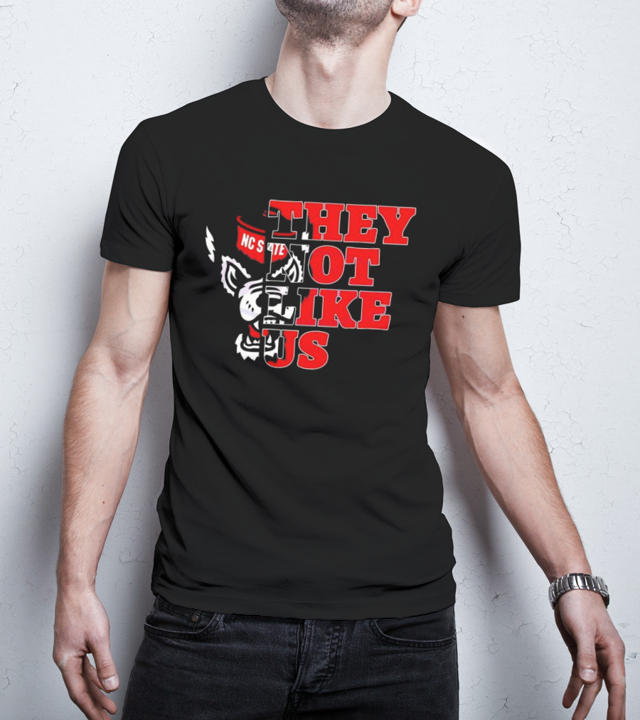 They Not Like Us NC State Wolfpack Football 2025 T-Shirt