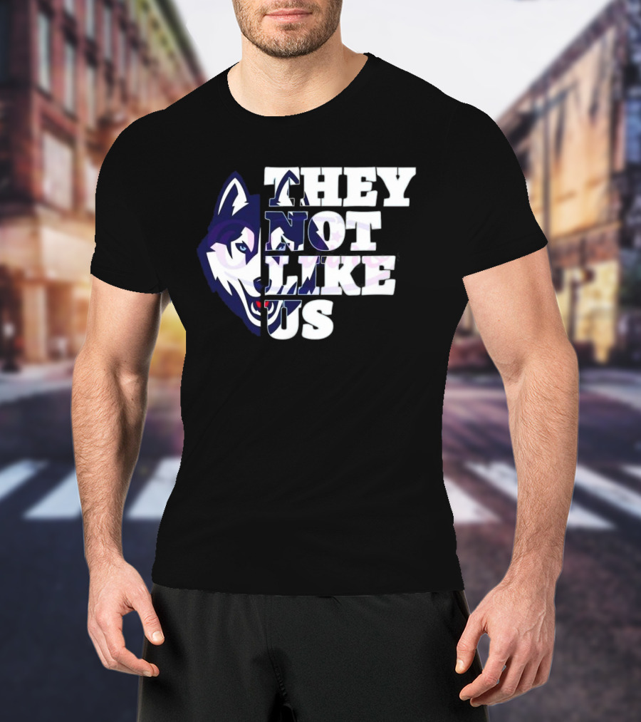 UConn Huskies They Not Like Us College Football 2025 T-Shirt