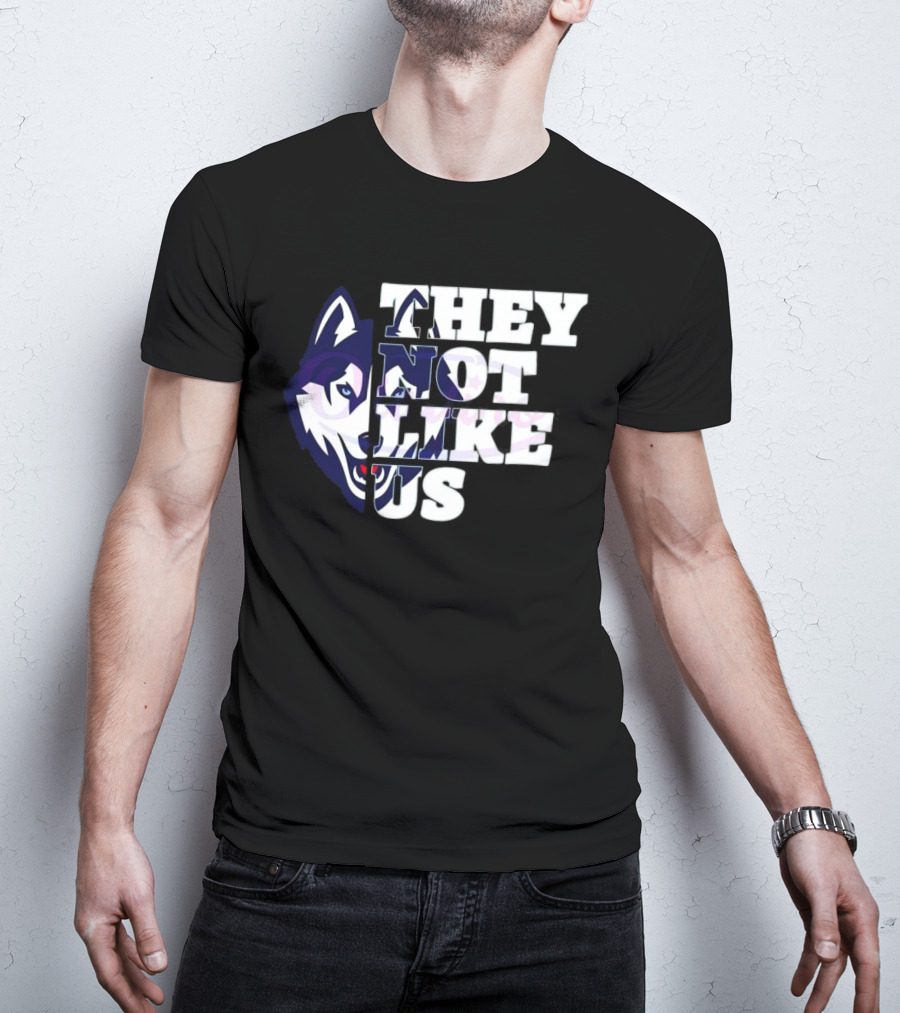 UConn Huskies They Not Like Us College Football 2025 T-Shirt