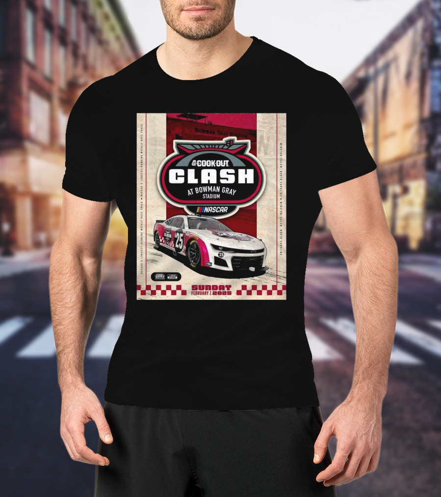 Cook Out Clash NASCAR February 2 2025 Bowman Gray Stadium Winston-Salem North Carolina T-Shirt