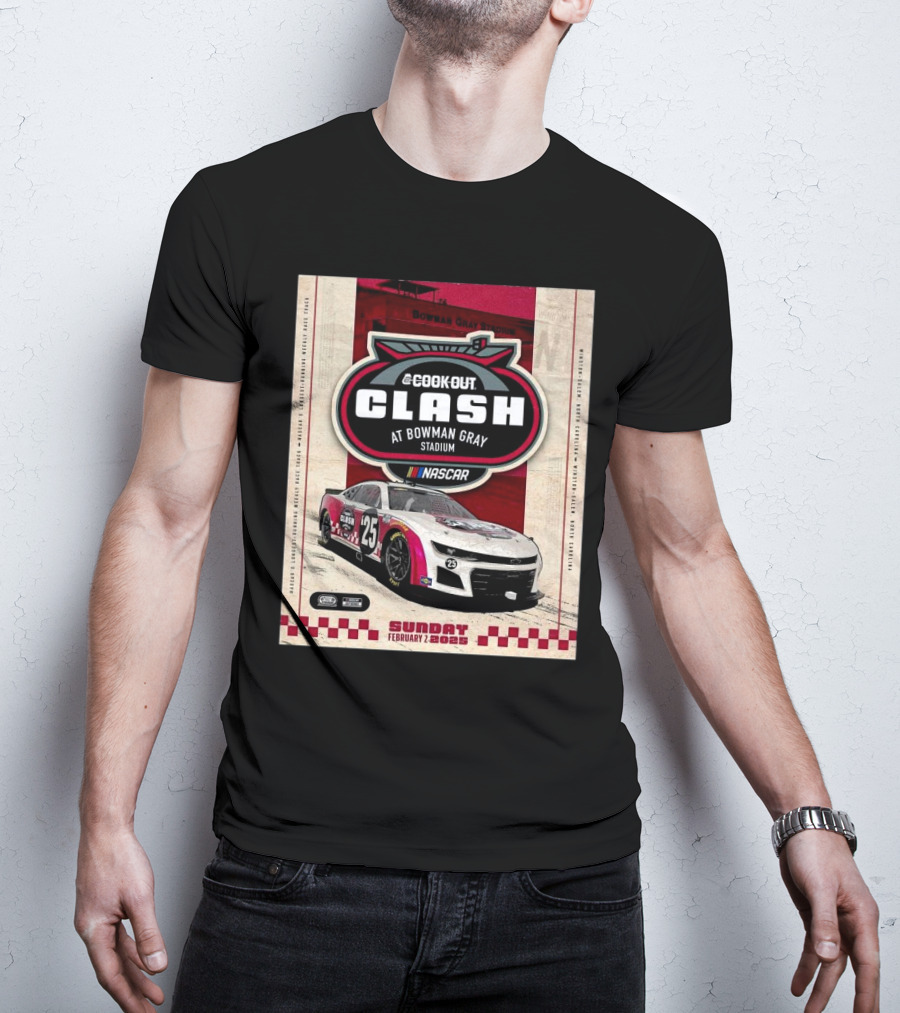 Cook Out Clash NASCAR February 2 2025 Bowman Gray Stadium Winston-Salem North Carolina T-Shirt