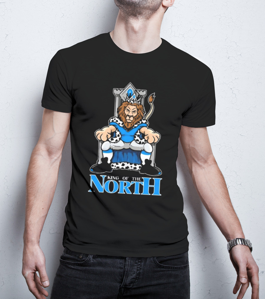 Detroit Lions King Of The North 2025 Lions Throne T-Shirt