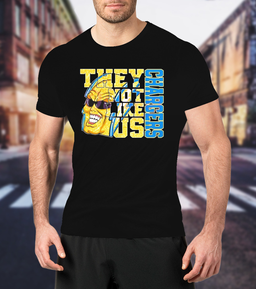 Los Angeles Chargers Glitter They Not Like Us 2025 T-Shirt