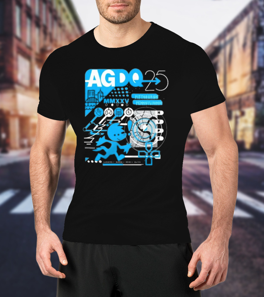 AGDQ 25 Pittsburgh Pennsylvania MMXXV Hype Speed Run Event T-Shirt