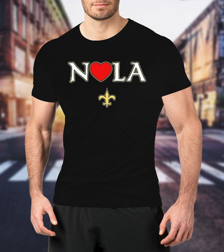 NOLA Heart Fleur De Lis New Orleans 2025 T-Shirt