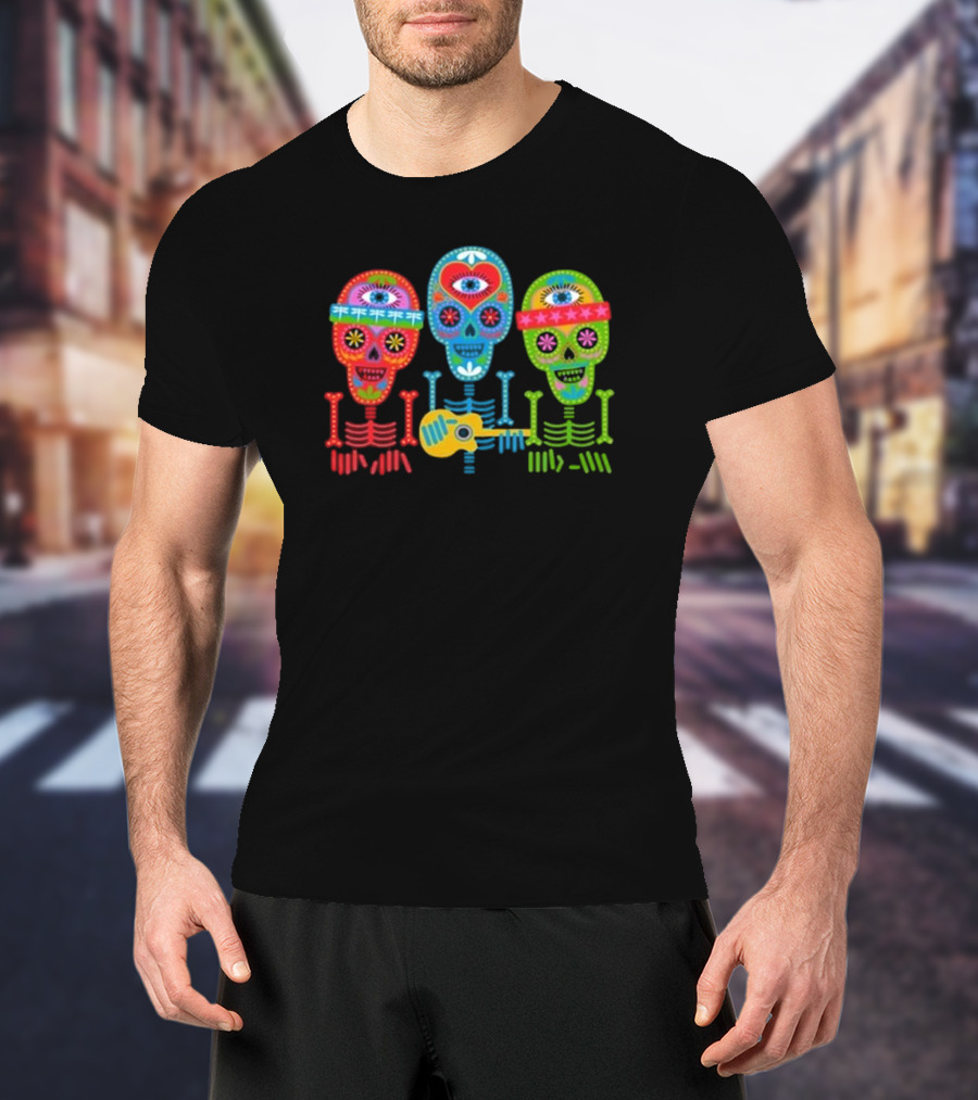 The Skeleton Krewe Trio Dark Star Orchestra Event 2025 Día De Los Muertos T-Shirt