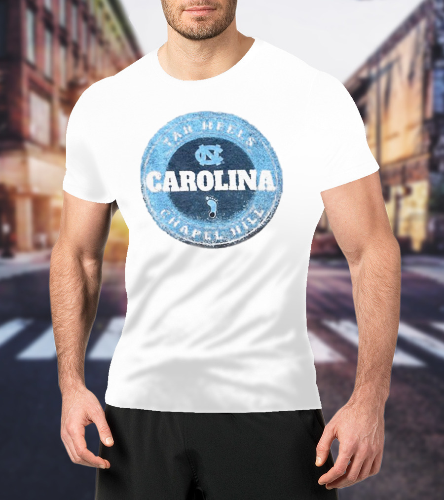 Tar Heels Chapel Hill Carolina NC Round Splatter T-Shirt