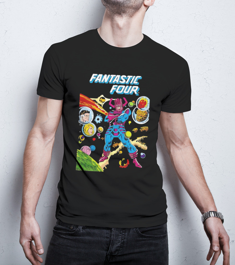 Fantastic Four Galactus Cosmic Adventure Comic T-Shirt