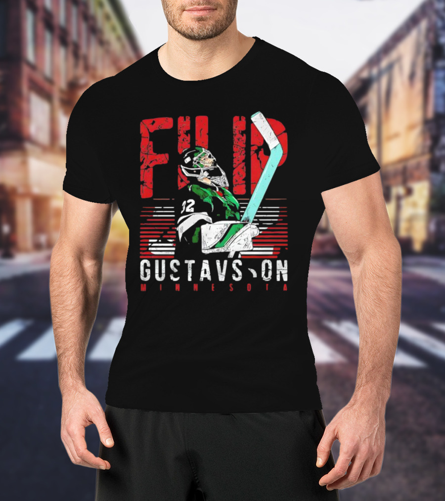 Filip Gustavsson Minnesota Vintage Hockey Player NHL Wild T-Shirt