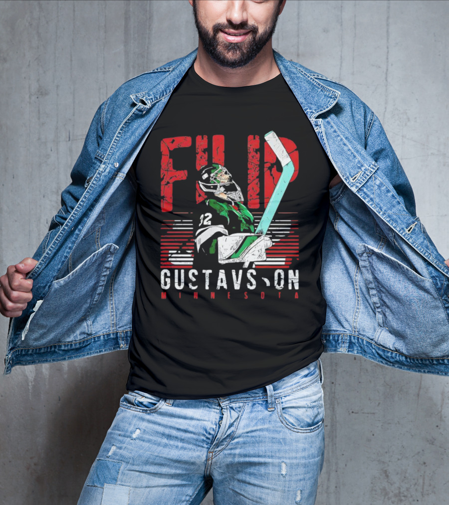 Filip Gustavsson Minnesota Vintage Hockey Player NHL Wild T-Shirt