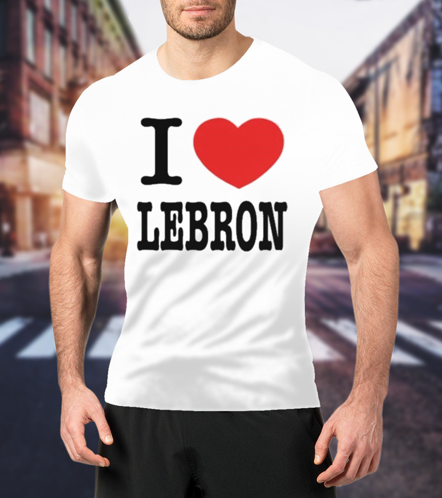I Love LeBron Heart T-Shirt