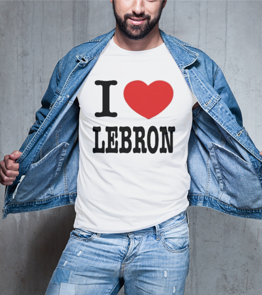 I Love LeBron Heart T-Shirt