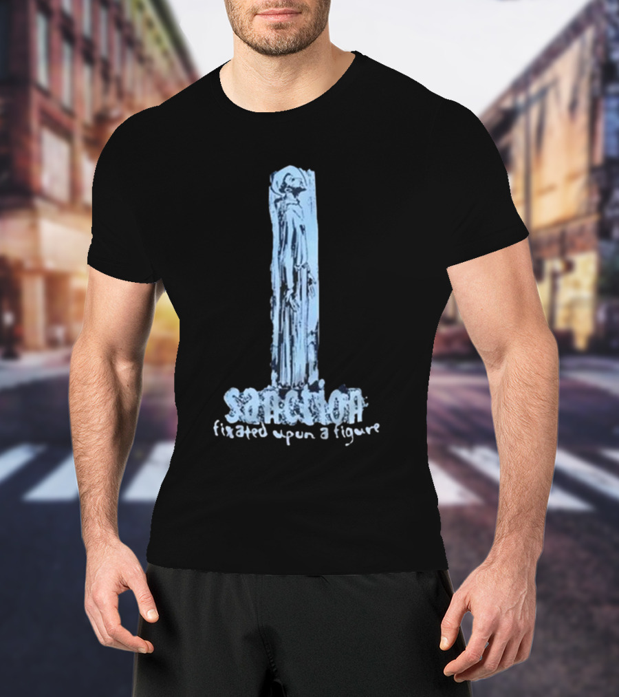 Sanction Fixated Upon A Figure 2025 Blue Monochrome T-Shirt
