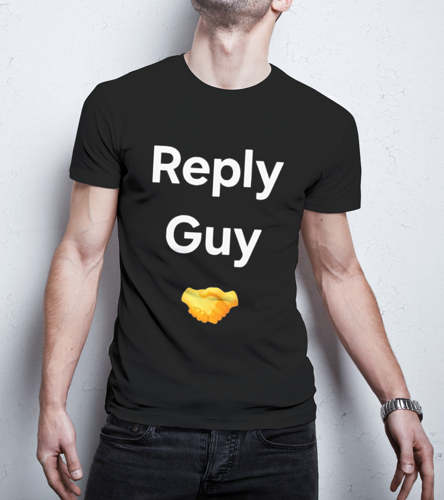 Reply Guy Handshake Emoji T-Shirt