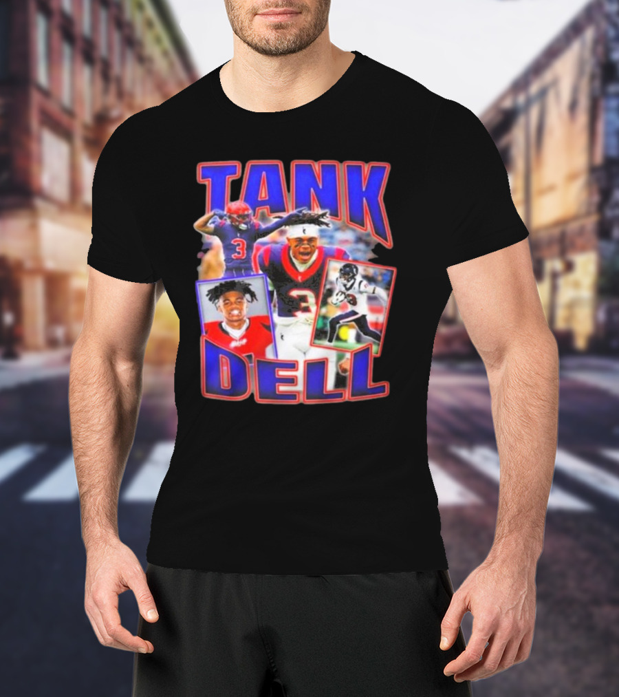 Tank Dell Football Triple Threat Texans Player Highlights T-Shirt