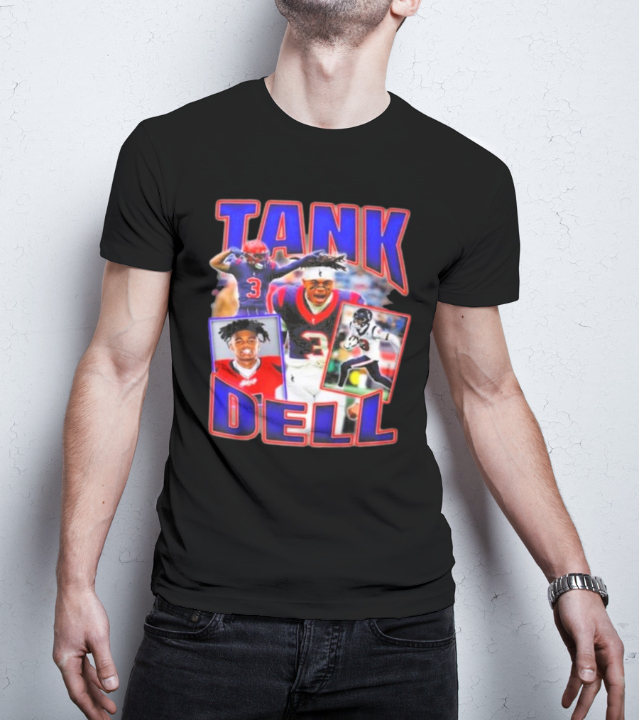 Tank Dell Football Triple Threat Texans Player Highlights T-Shirt