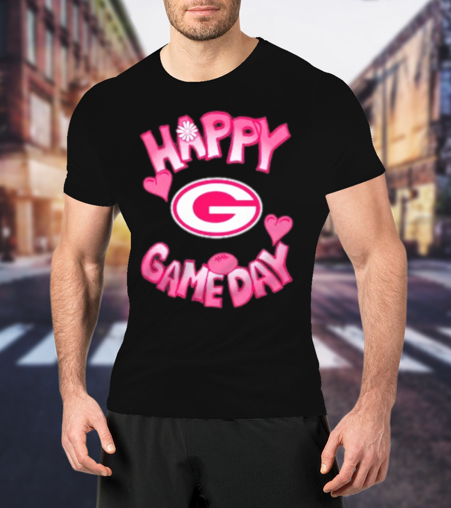 Happy Gameday Valentine’s Day Green Bay Packers 2025 T-Shirt