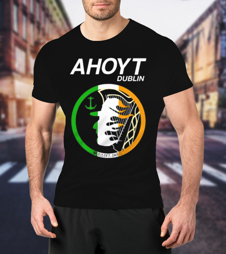 AHOYT Dublin Anchor Emblem Irish Tricolor T-Shirt