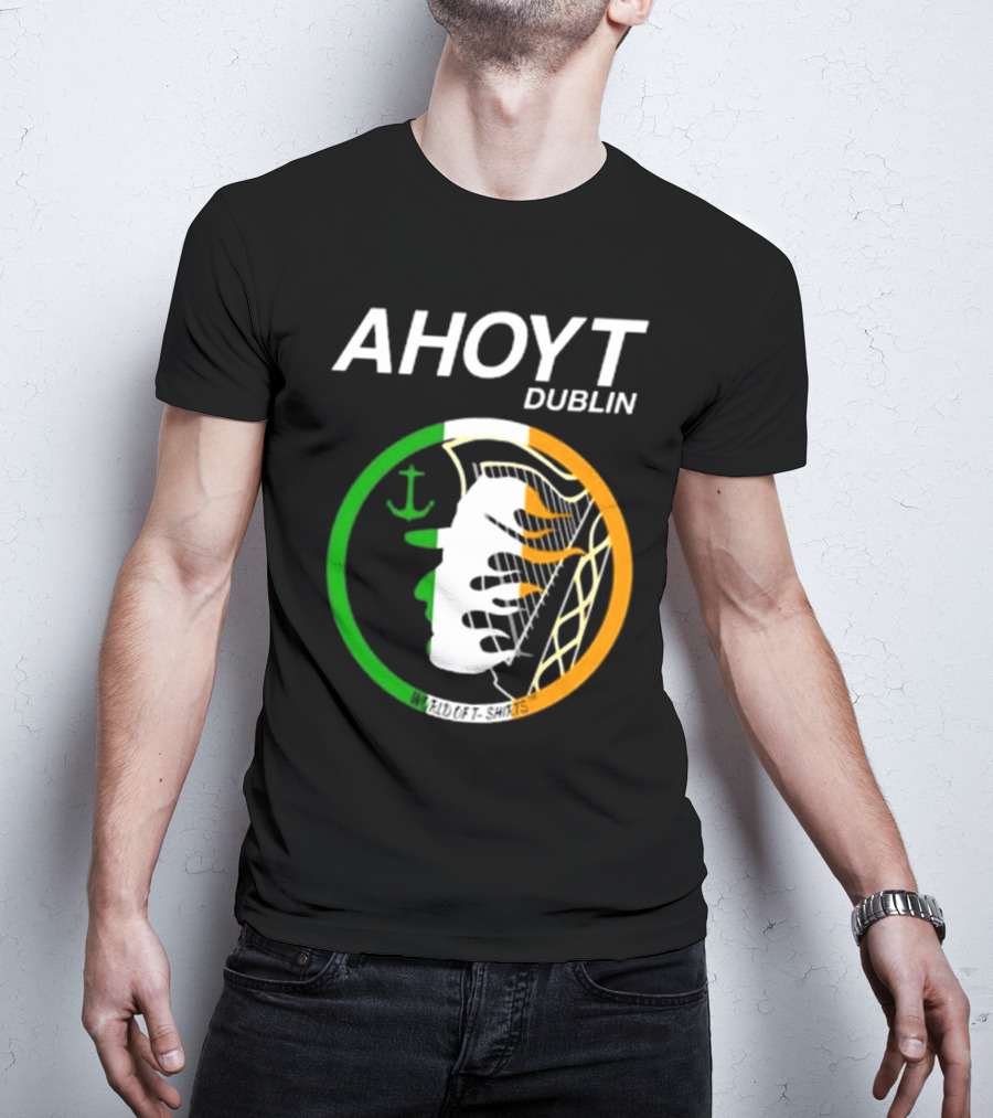 AHOYT Dublin Anchor Emblem Irish Tricolor T-Shirt