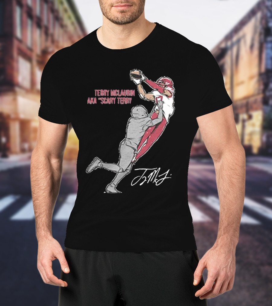Terry McLaurin AKA Scary Terry Catch Signature T-Shirt
