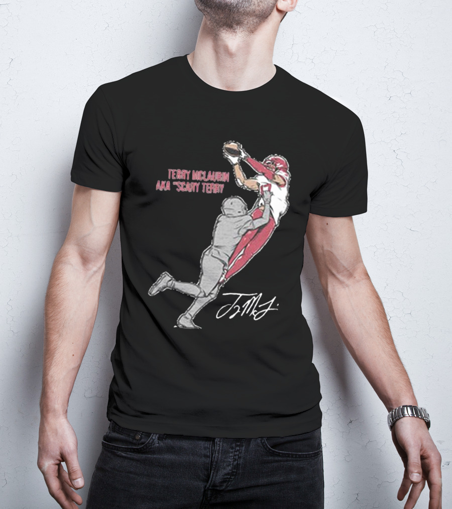 Terry McLaurin AKA Scary Terry Catch Signature T-Shirt