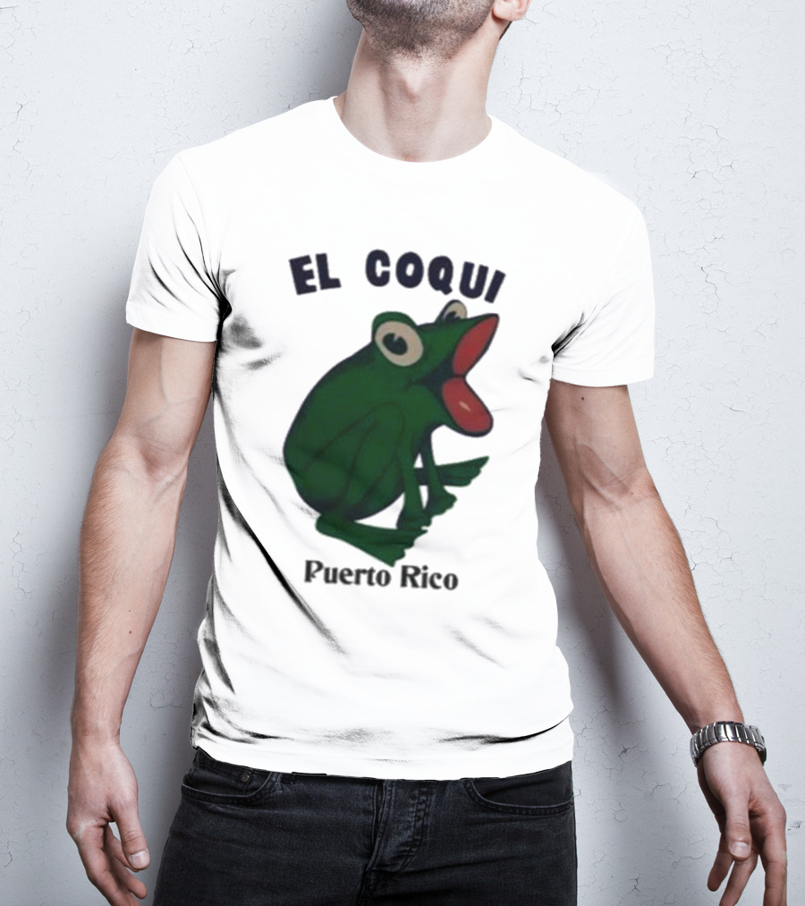 Dios Bunny El Coqui Puerto Rico Frog T-Shirt
