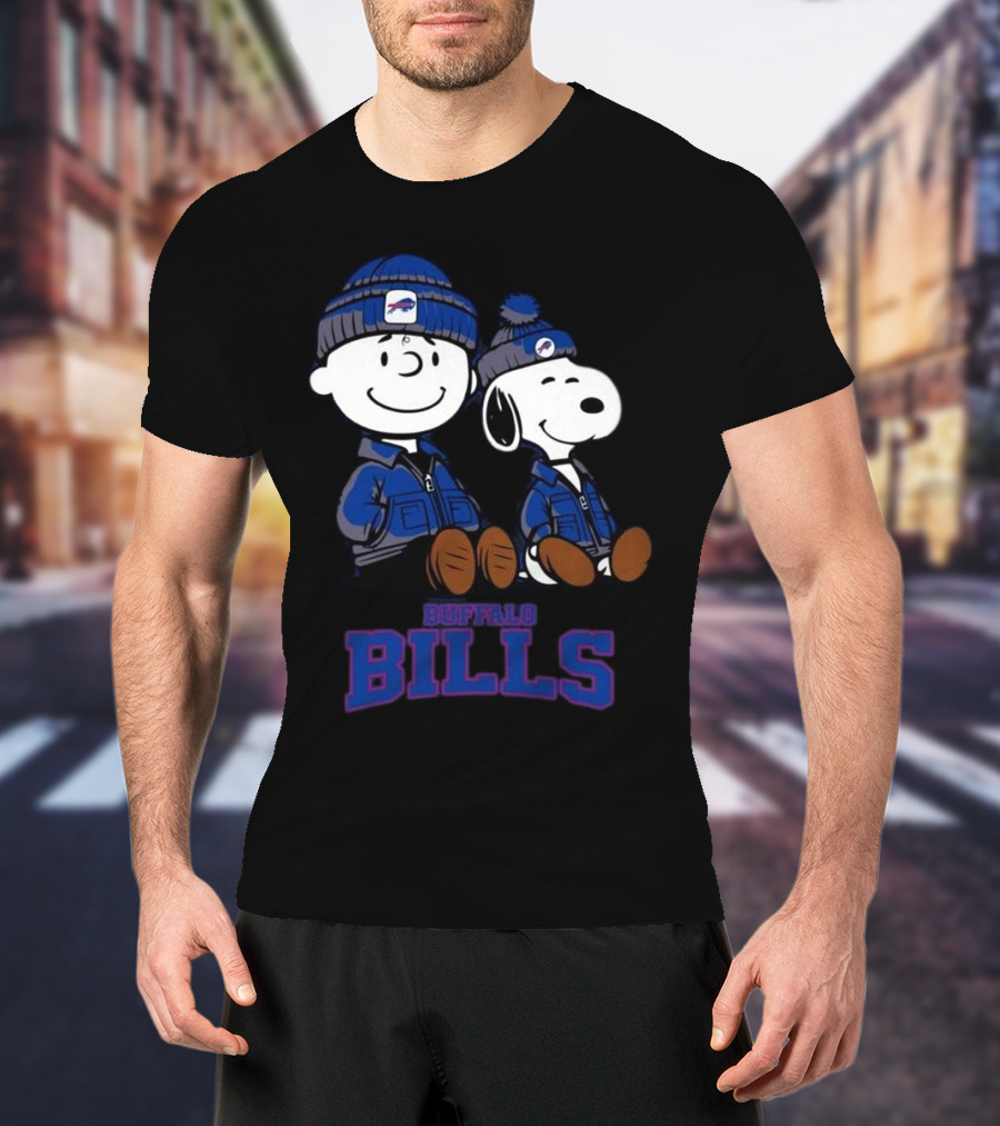 Charlie Brown Snoopy Buffalo Bills Fans 2025 T-Shirt