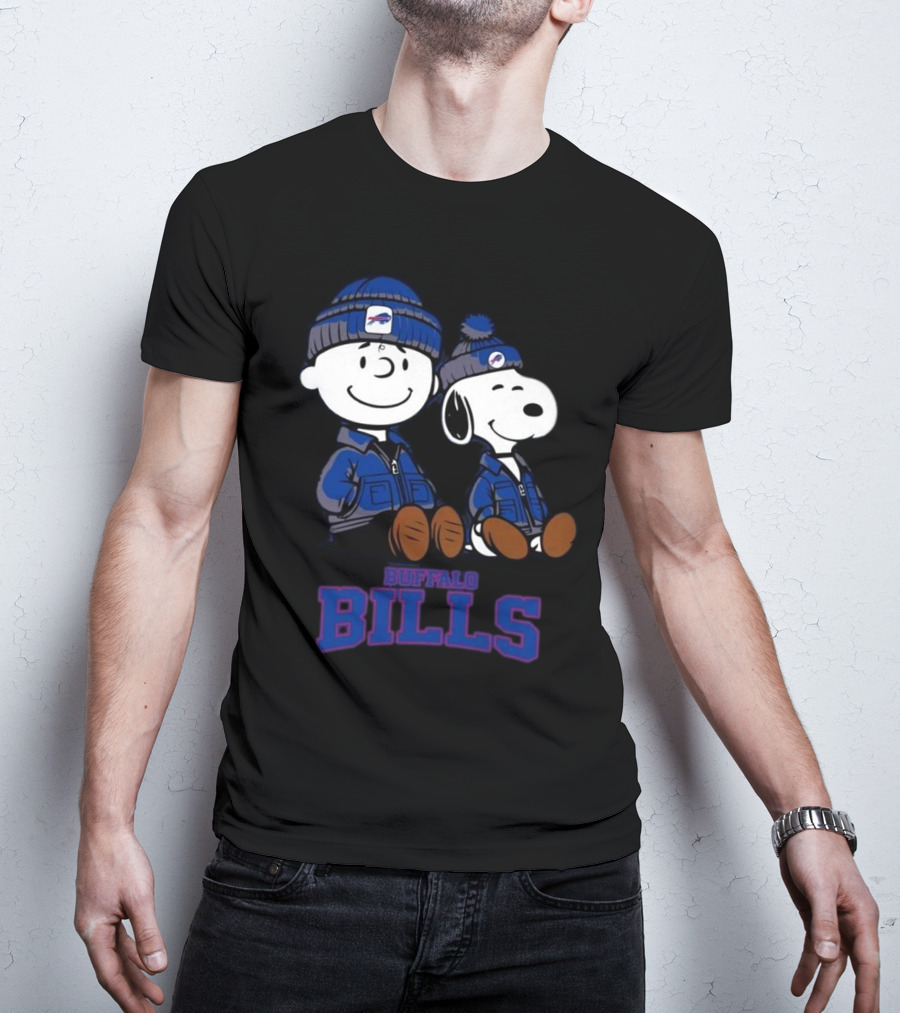 Charlie Brown Snoopy Buffalo Bills Fans 2025 T-Shirt