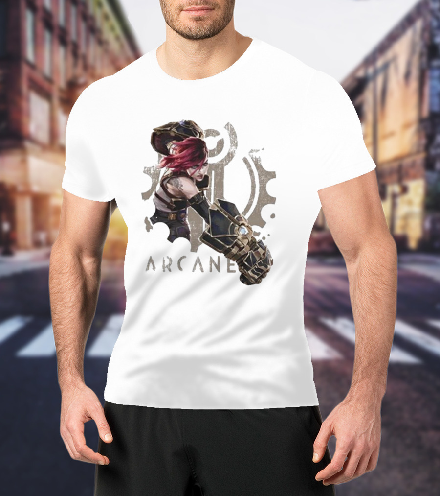 Arcane League Of Legends Violet Fat Hands T-Shirt