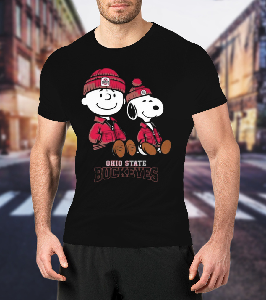 Ohio State Buckeyes Snoopy Peanut Football Team 2025 T-Shirt