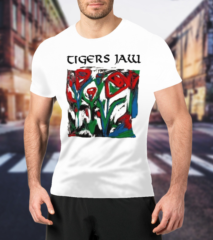 Tigers Jaw Lovesong Abstract Floral T-Shirt