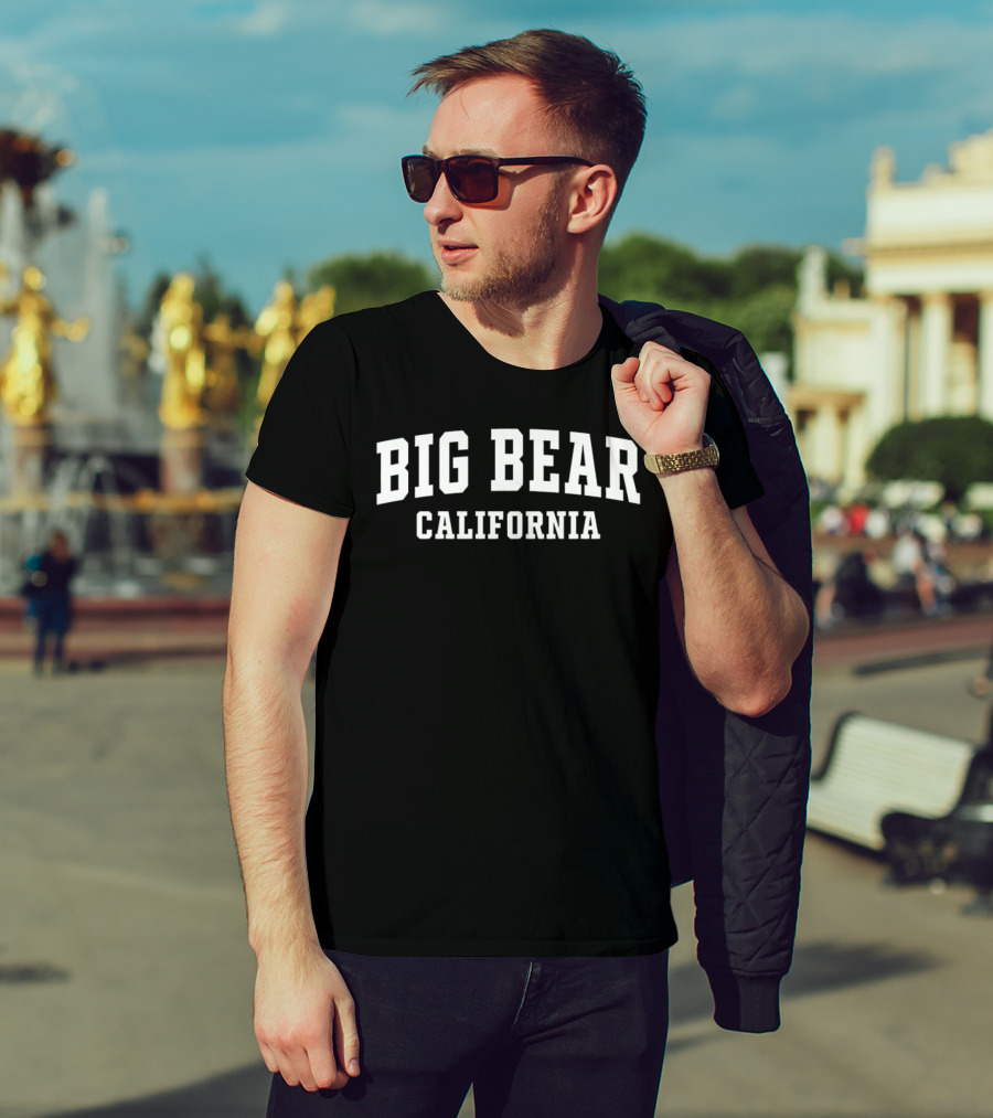 Big Bear California Bold Text Arch T-Shirt