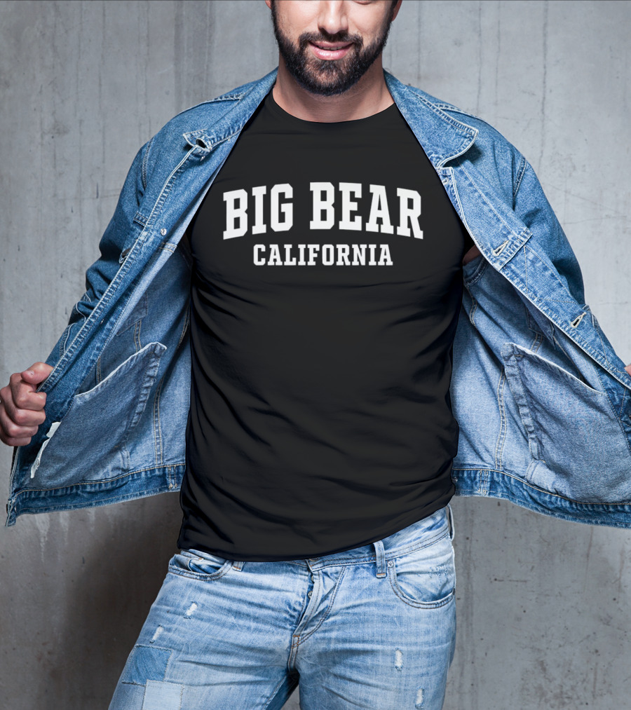 Big Bear California Bold Text Arch T-Shirt