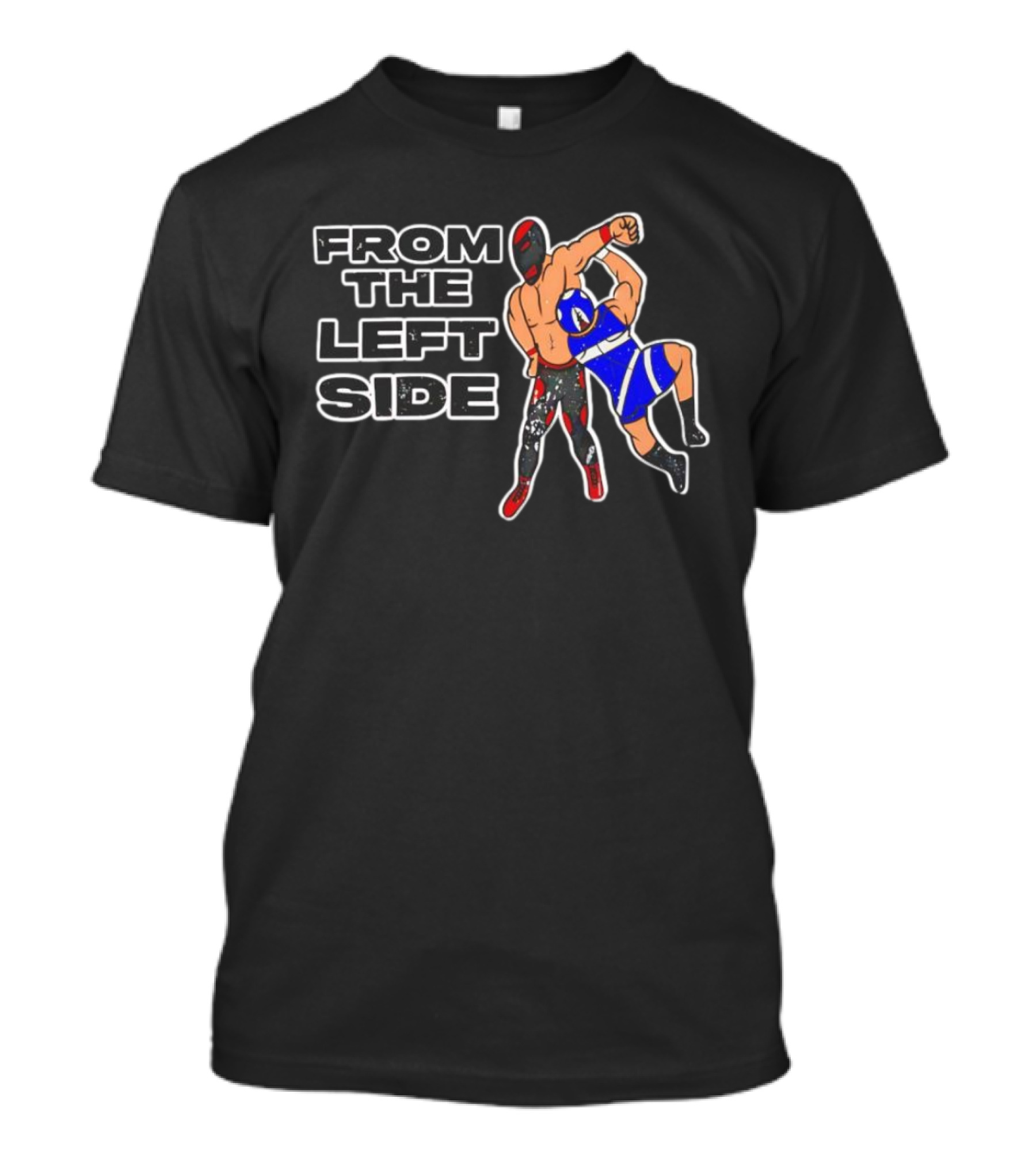 CM Punk From The Left Side Wrestling Cartoon T-Shirt