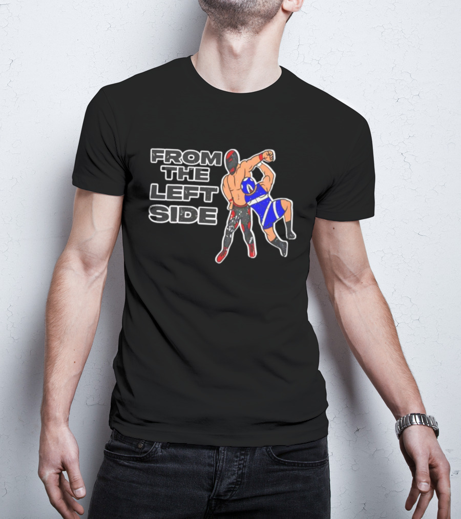 CM Punk From The Left Side Wrestling Cartoon T-Shirt