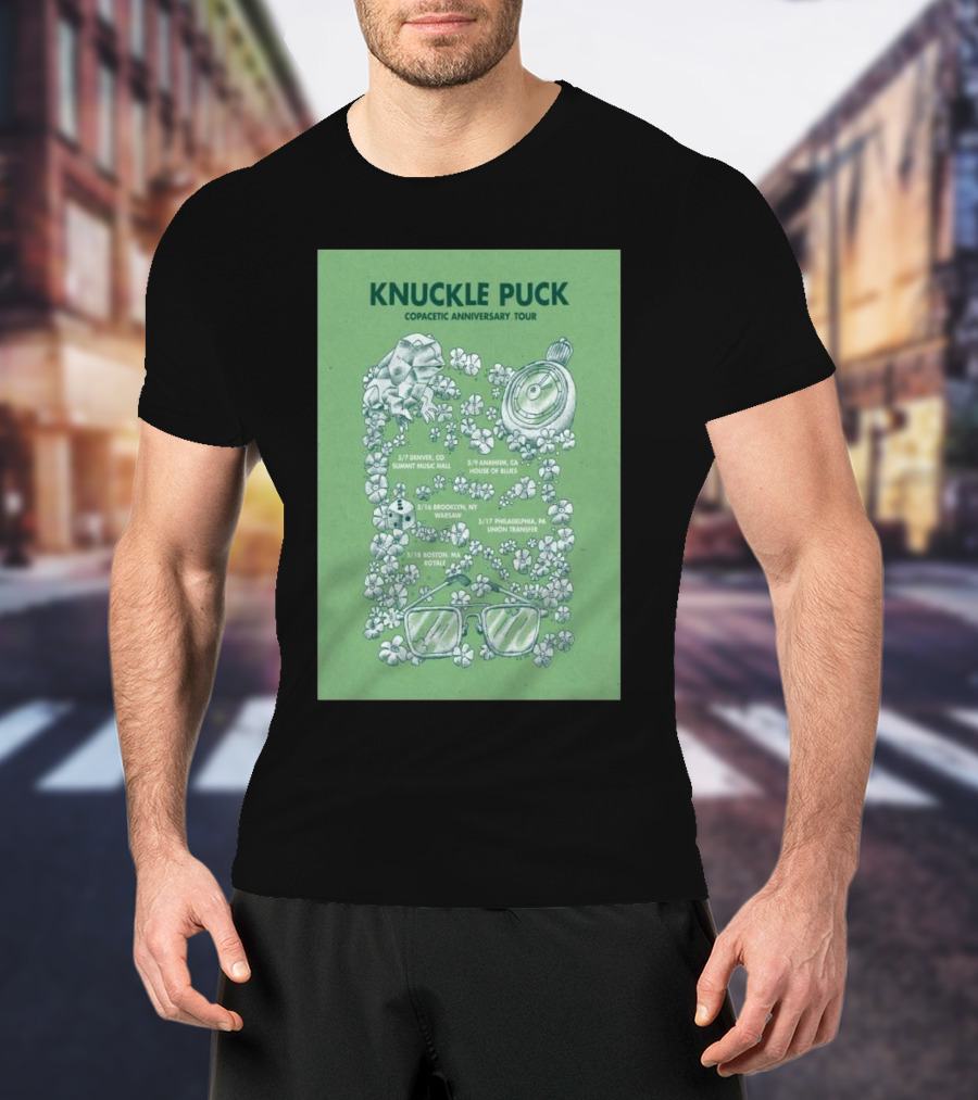 Knuckle Puck Copacetic Anniversary Tour 2025 Summit Music Hall House Of Blues Warsaw Union Transfer Royale T-Shirt