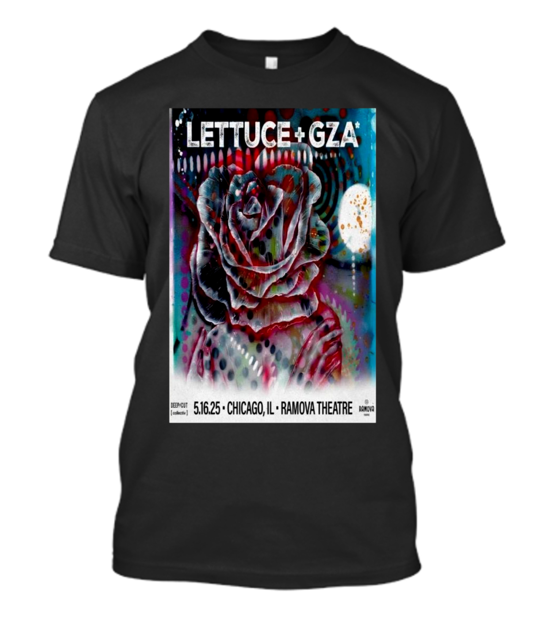 LETTUCE + GZA 5.16.25 Chicago IL Ramova Theatre Event T-Shirt
