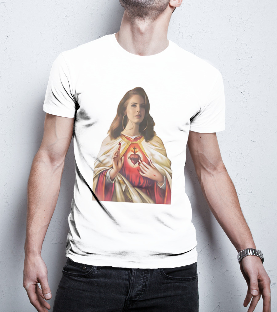 Jesus Lana Del Rey Sacred Heart Icon Image T-Shirt