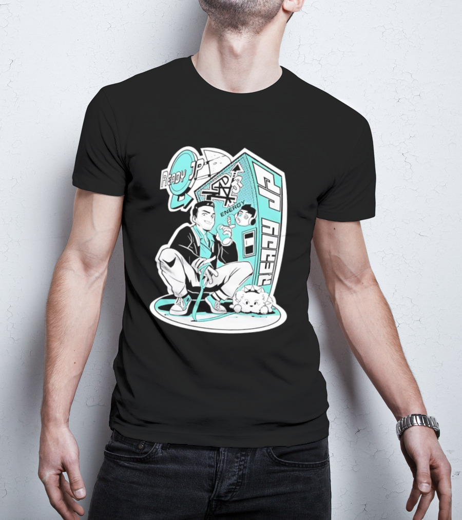 Ready JP Energy Machine Retro Style Oponok T-Shirt