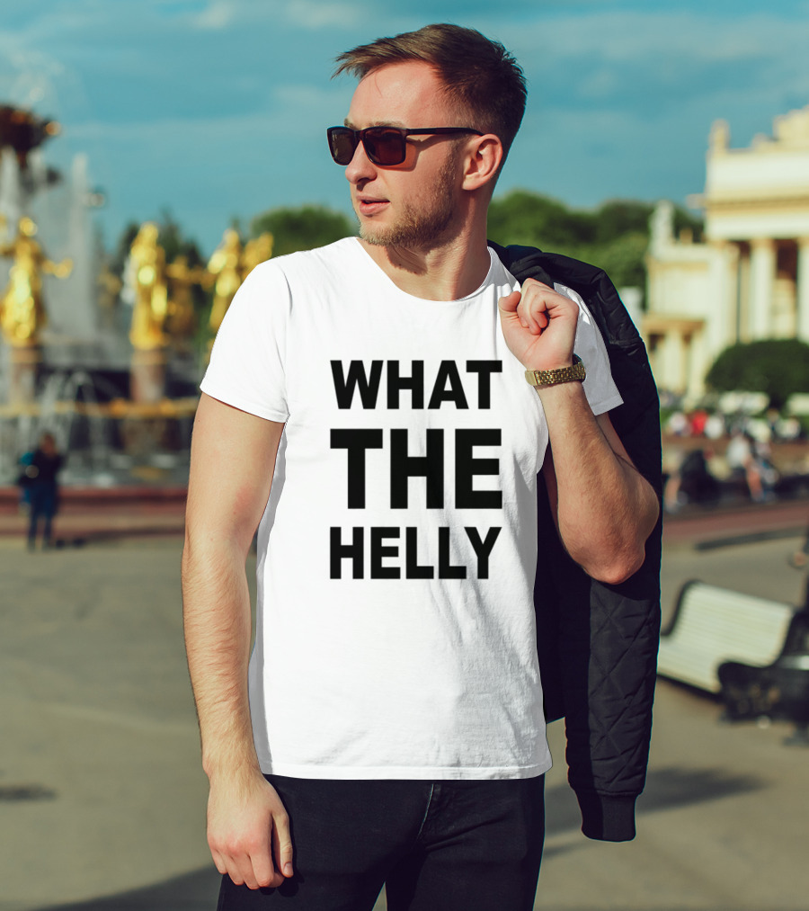 1 800 Wthelly Hotline Humor Statement Phone Graphic T-Shirt