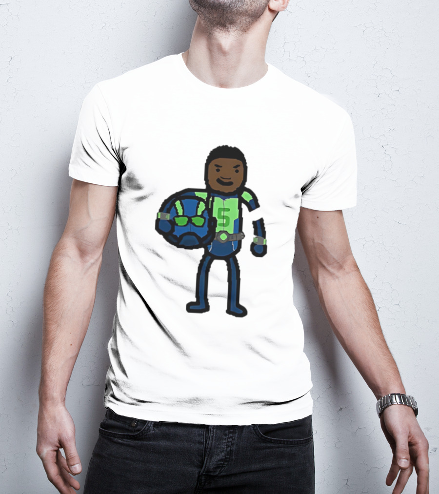 "Anthony Edwards No.5 Cartoon Ant-Man Style Minnesota Timberwolves" T-Shirt