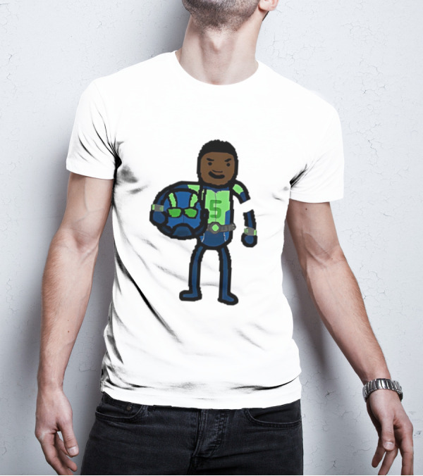 "Anthony Edwards No.5 Cartoon Ant-Man Style Minnesota Timberwolves" T-Shirt