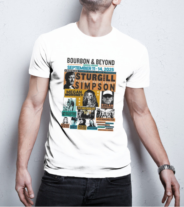 Bourbon & Beyond 2025 Louisville Kentucky Sturgill Simpson Megan Moroney Flatland Cavalry September 11-14 Country Stars T-Shirt