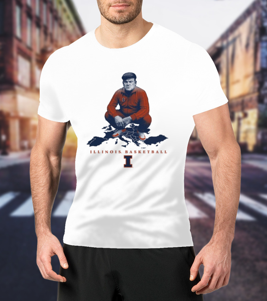 Bret Bielema Illinois Basketball Fighting Illini Coach Bradimir T-Shirt