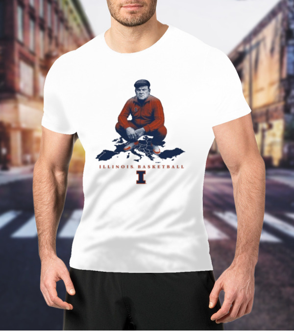 Bret Bielema Illinois Basketball Fighting Illini Coach Bradimir T-Shirt