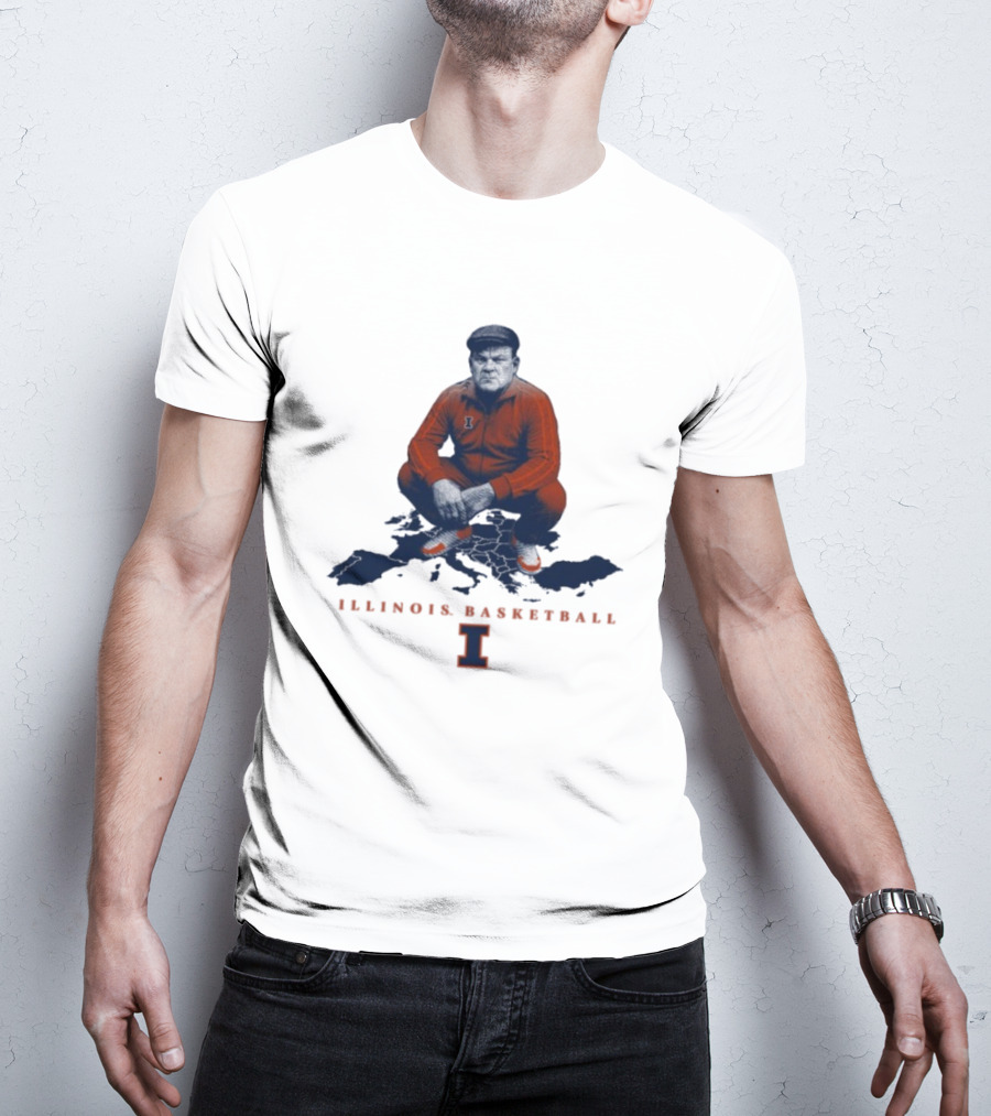 Bret Bielema Illinois Basketball Fighting Illini Coach Bradimir T-Shirt