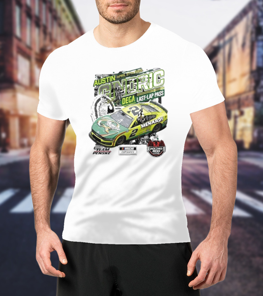 Austin Cindric April 27th Dega Last-Lap Pass Menards 2 Jack Link's 500 Nascar Cup Series T-Shirt