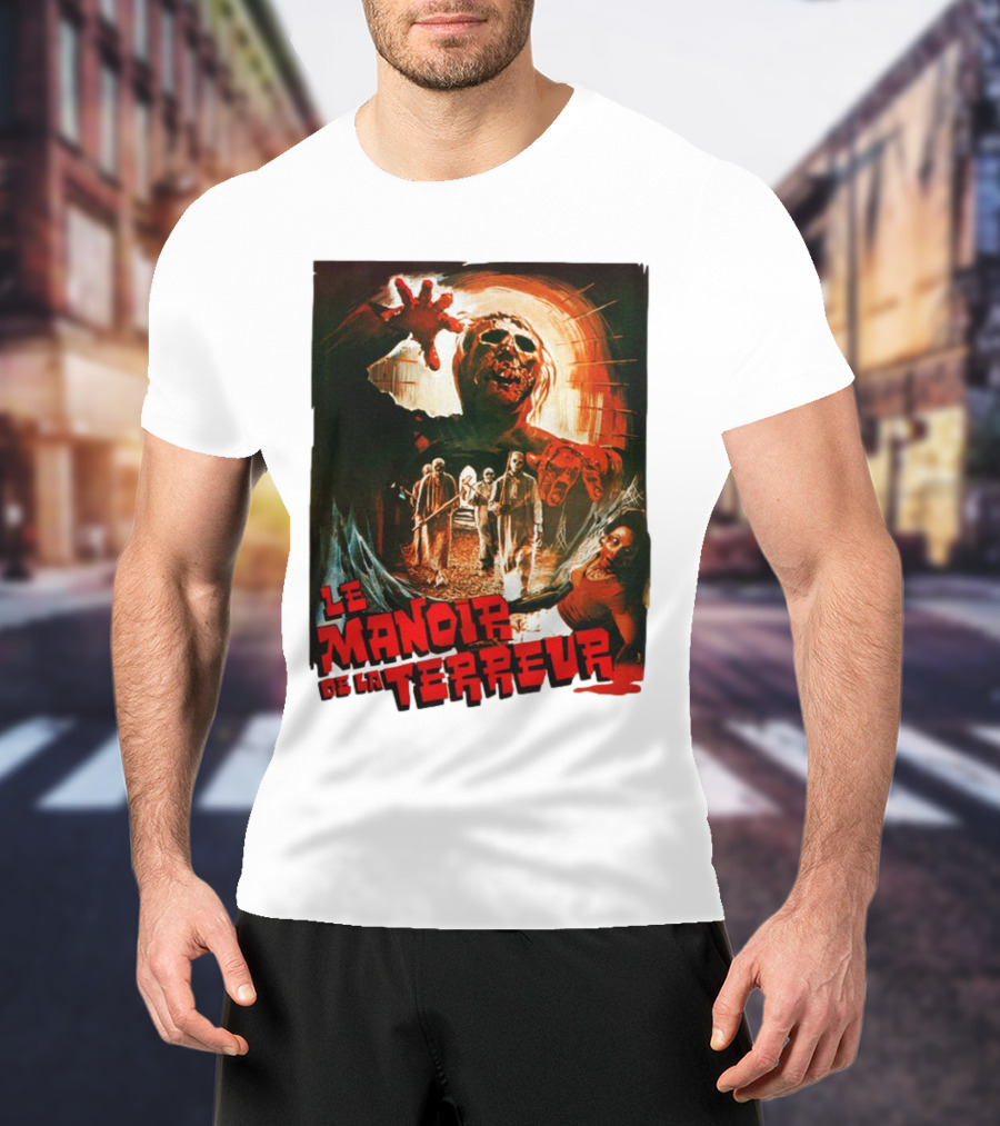 Le Manoir De La Terreur Horror Art T-Shirt